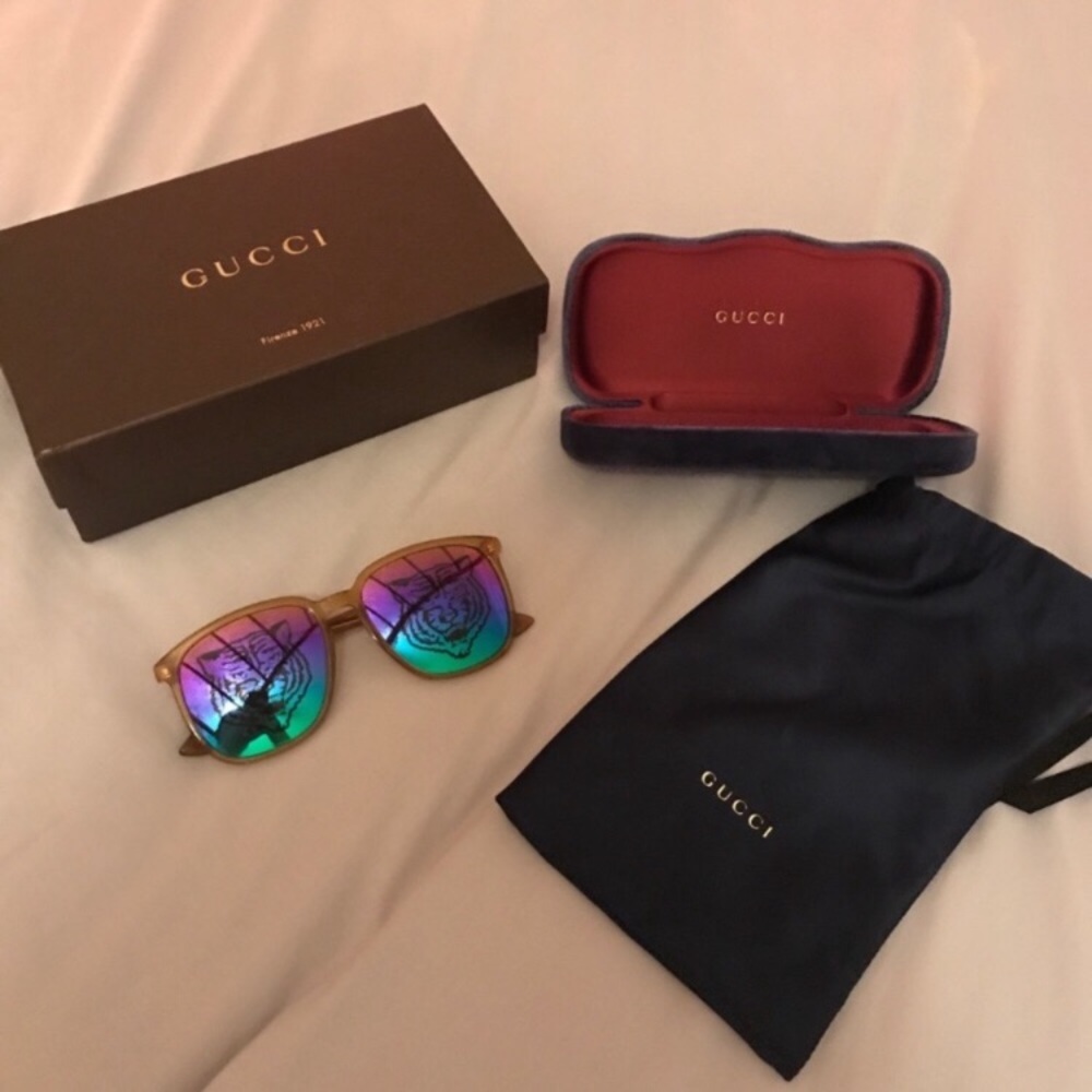 Authentic Gucci Tiger Colorful Sunglasses!
